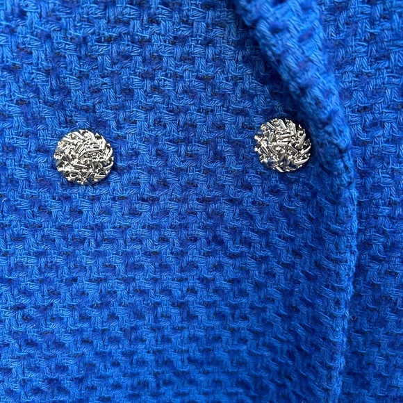 MNG blue Tweed blazer Jacket, size XXL - Picture 12 of 16